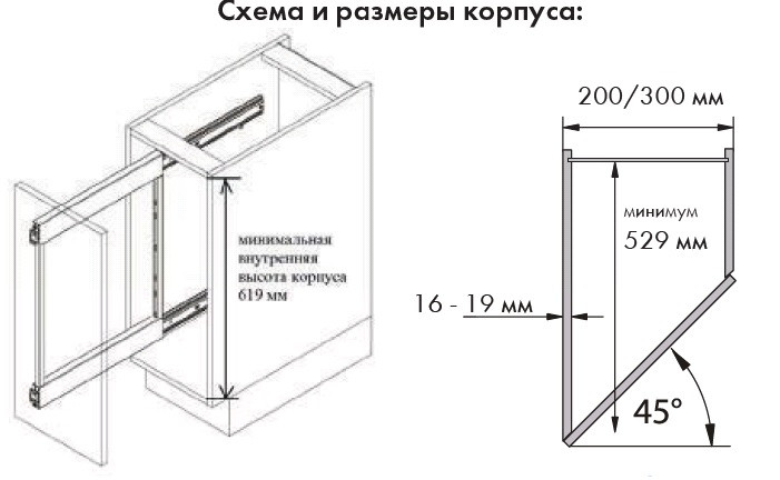 Бутылочница с жестяным дном с доводчиком ширина фасада 150 мм vauth sagel